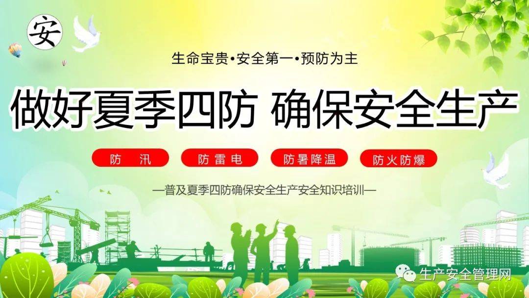 【ppt】做好夏季四防确保安全生产(28页)