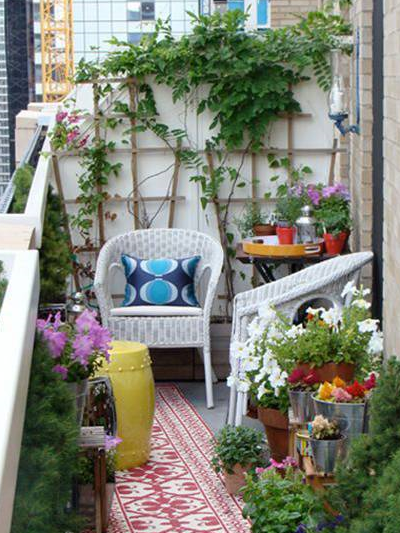 阳台上还能这样养花,真是美如画,打造属于自己的迷你花园!