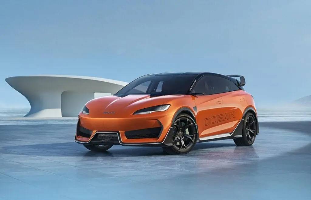 比亚迪全新概念车ocean-m,低趴车身很吸睛