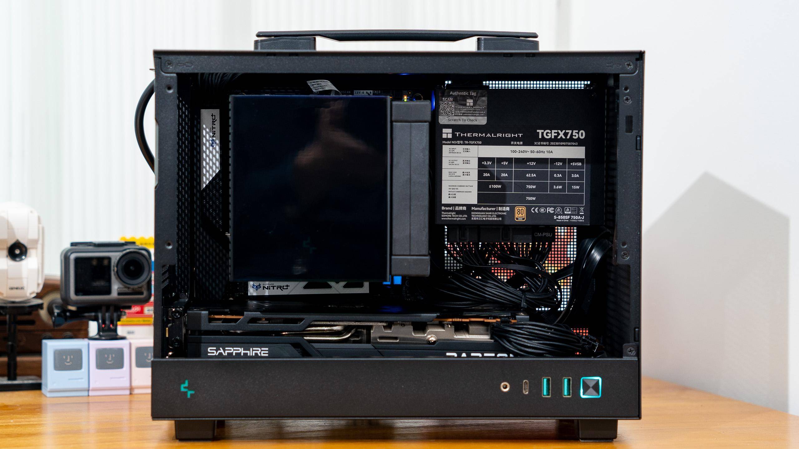 amd 便携小钢炮:蓝宝石b650i 6750gre 九州风神ch160装机测试