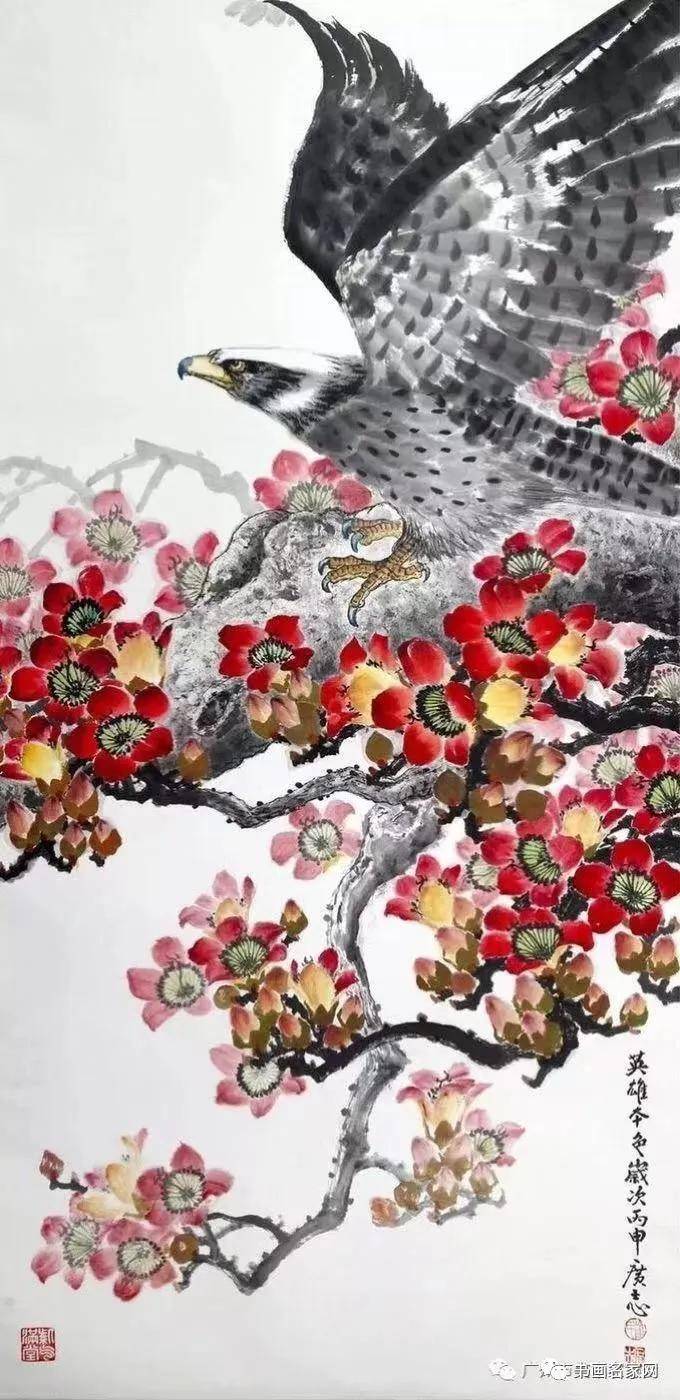 油画 《红棉怒放》李书成 油画 《遵义曙光》协办单位:广东省青年