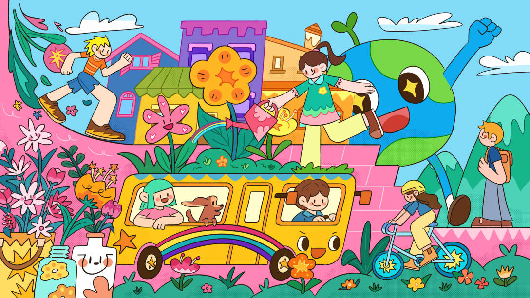 墨言教育丨低碳生活|kv海报设计