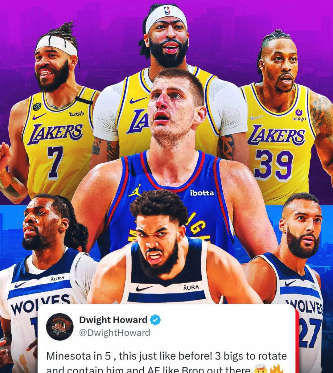 湖人与掘金对决分析及休赛期补强设想_浓眉_内线_球员