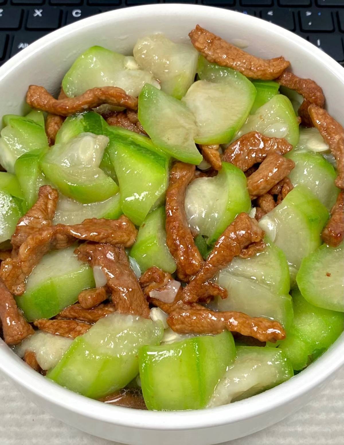 丝瓜炒肉丝做法