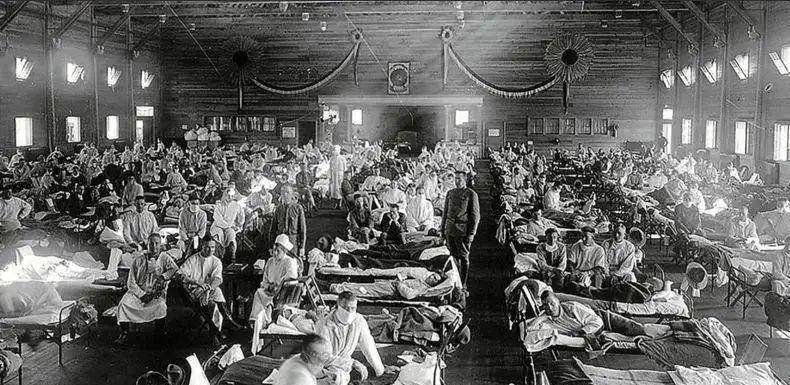 1918年的西班牙大流感是历史上最致命的传染疫情之一,全球导致2000万