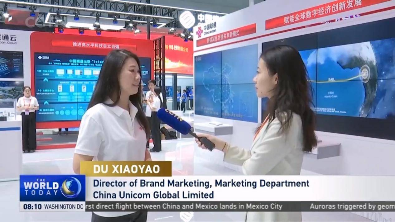 中国品牌,世界共享:cgtn报道中国联通