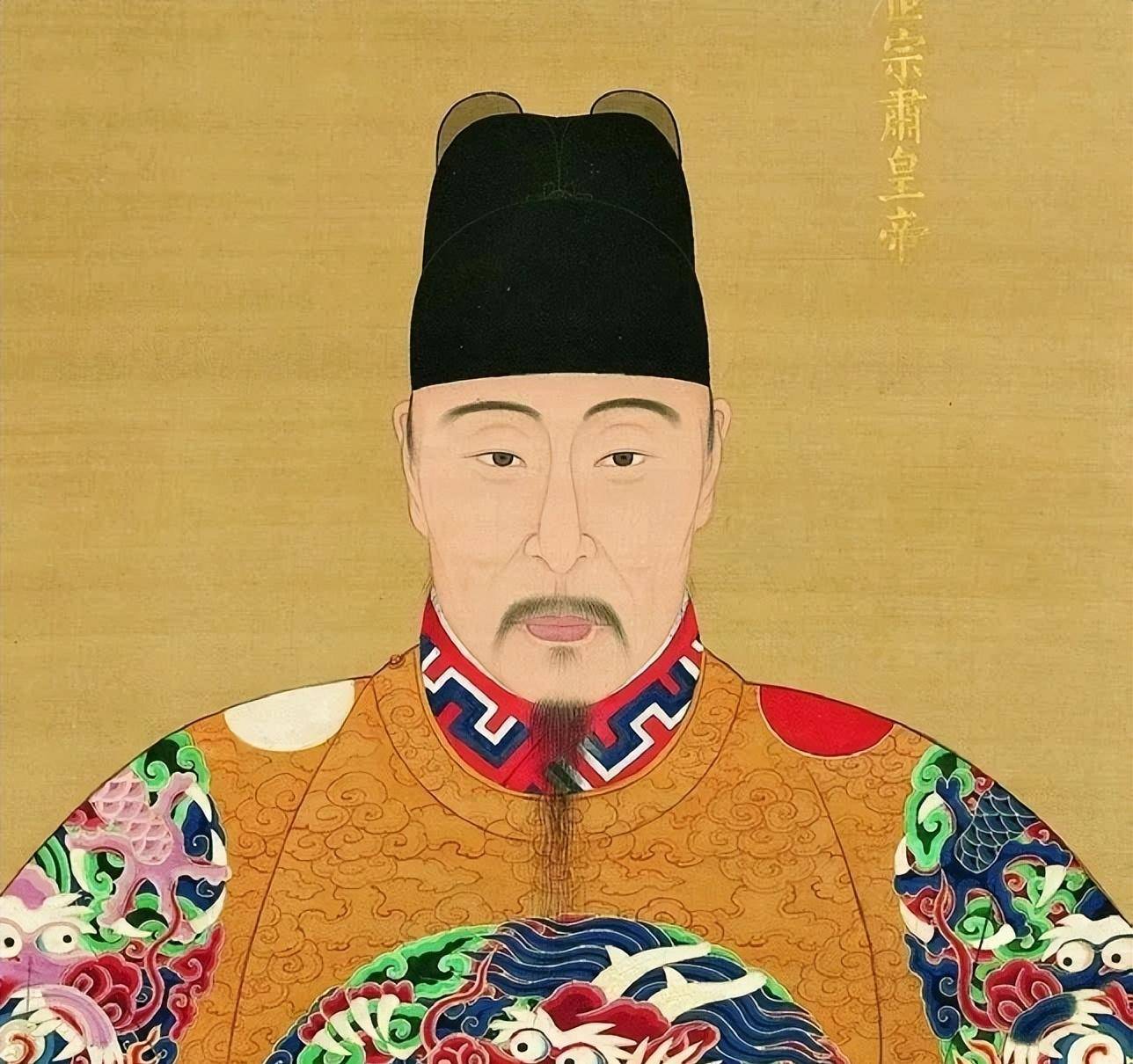 明世宗画像嘉靖三十九年(1560年)二月,庆成王朱表栾薨逝,在位26年