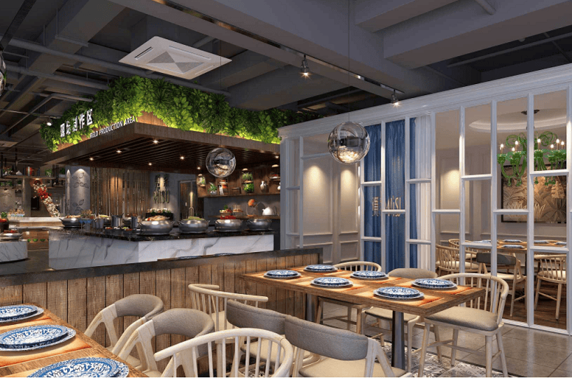 陕西餐饮装修设计,餐厅装修,餐饮门店装修设计,餐饮场所装修