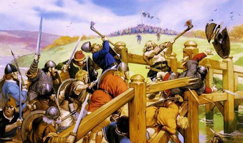 1066年时,一位维京勇士用战斧斩杀40名英军士兵