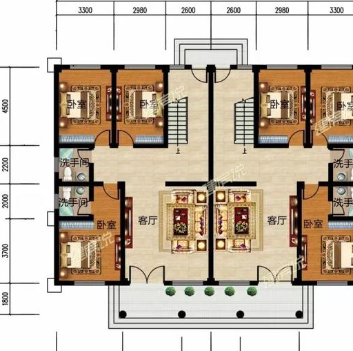4款双拼别墅被夸房子漂亮,兄弟感情好_造价_户型_结构