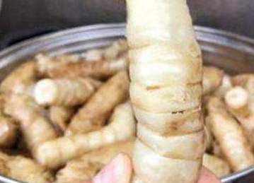 后来问过了老奶奶后才知道,原来这种食物叫做竹根薯,是一种奶奶家乡的