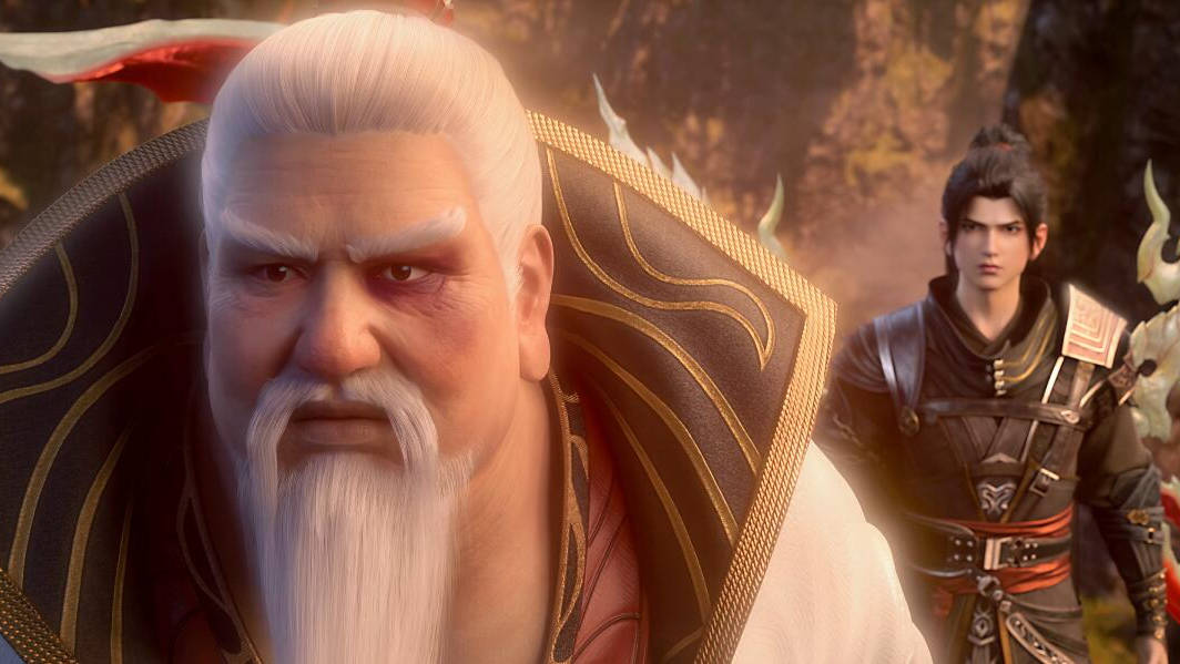 斗破苍穹:天火尊者被打得鼻青脸肿,萧炎鬼上身报仇,六星斗宗被他活活