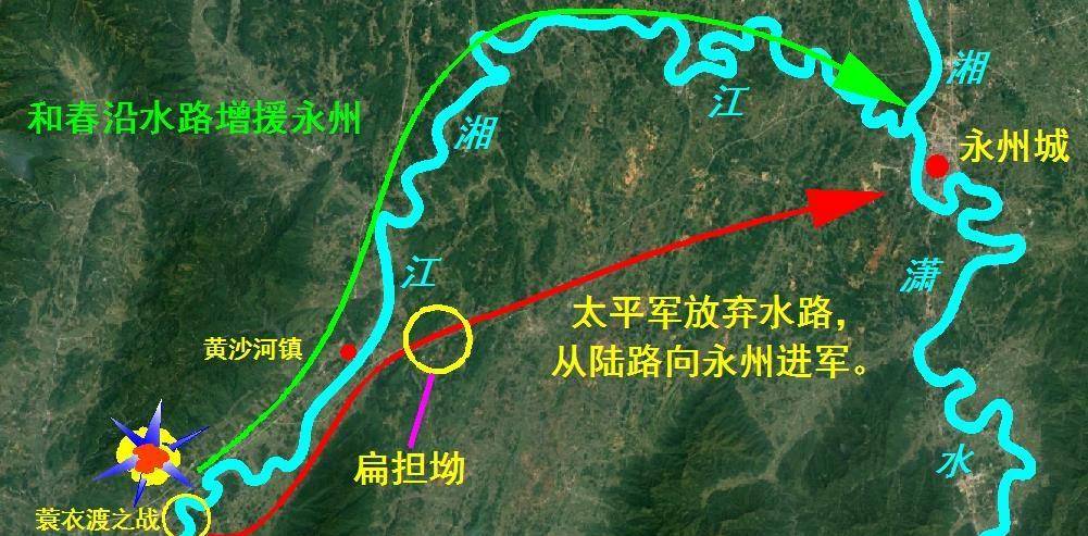 太平军离开全州向永州进军,滔滔潇水成了他们无法逾越的障碍
