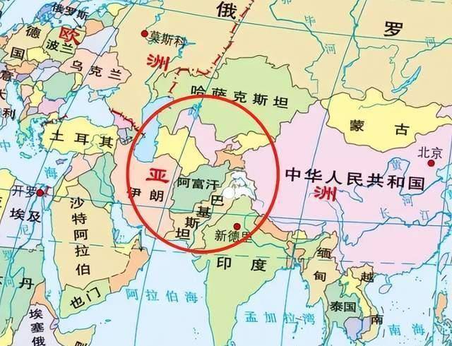 世界地图上的阿富汗图片