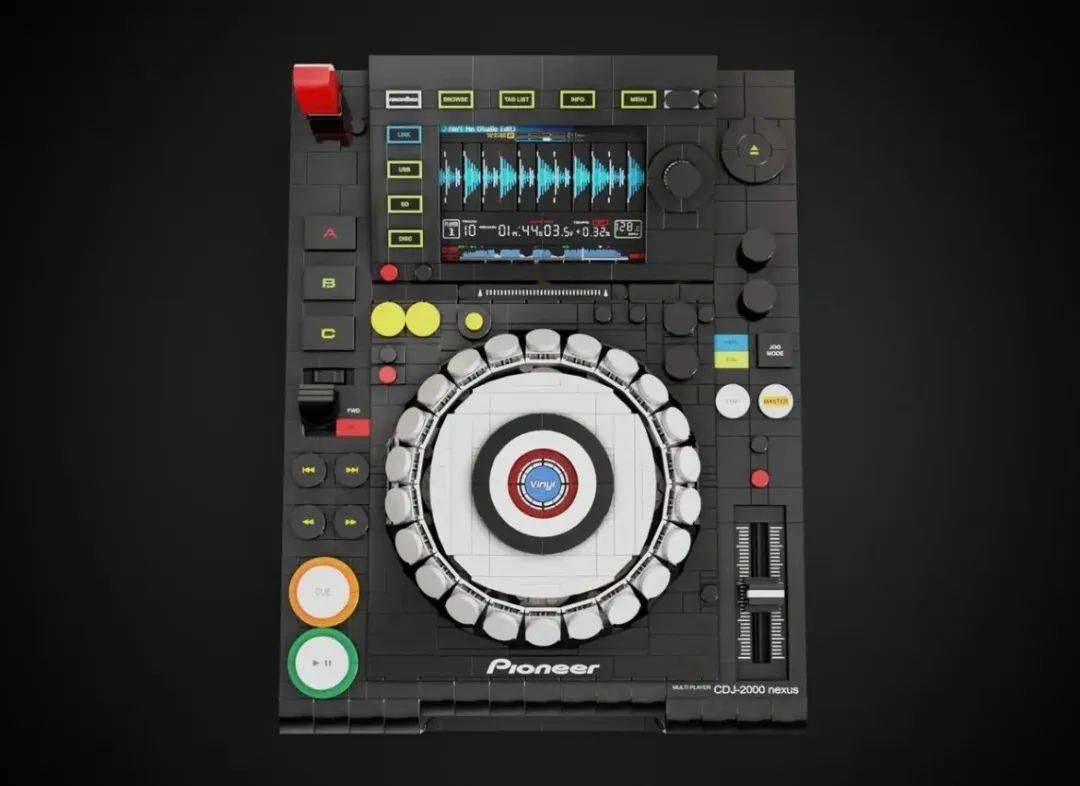 乐高ideas作品《先锋cdj 2000 nexus 多功能播放器》获得万票支持