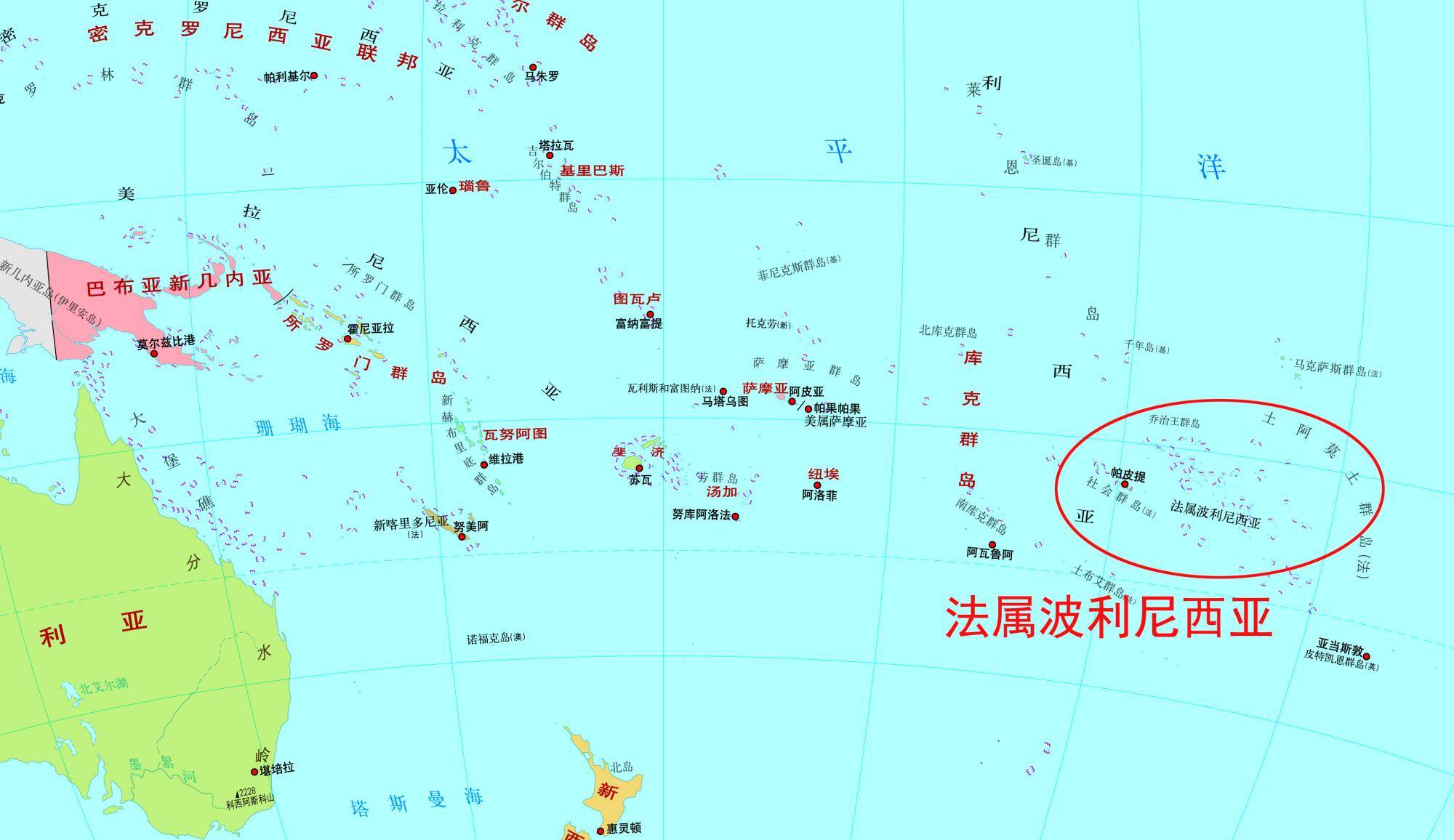 大溪地在地图上的位置图片