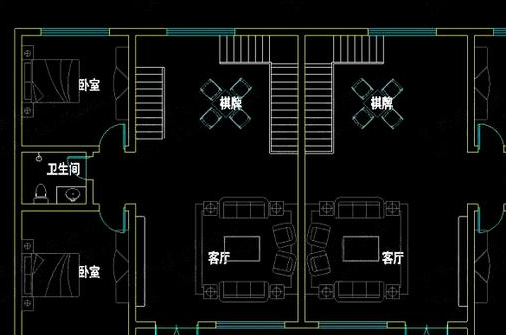 门口设廊檐,双罗马柱做支撑,二层设公共弧形阳台,花瓶柱做栏杆,大窗型