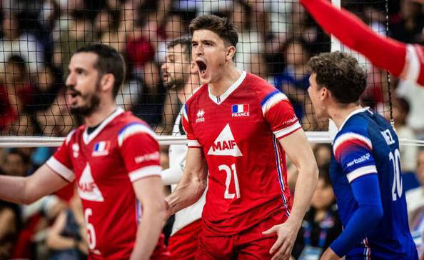 东道主难求一胜!奥运冠军法国男排连扳三局拒爆冷