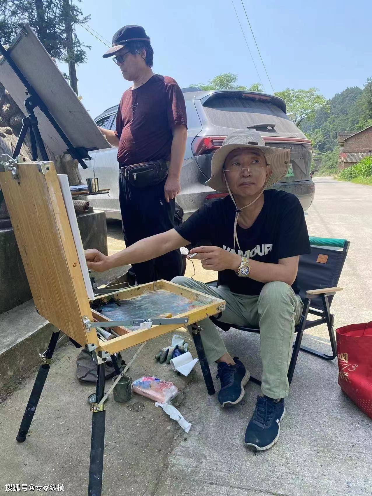 湖南省直书画家长沙理工大学校友魏源故里写生创作行