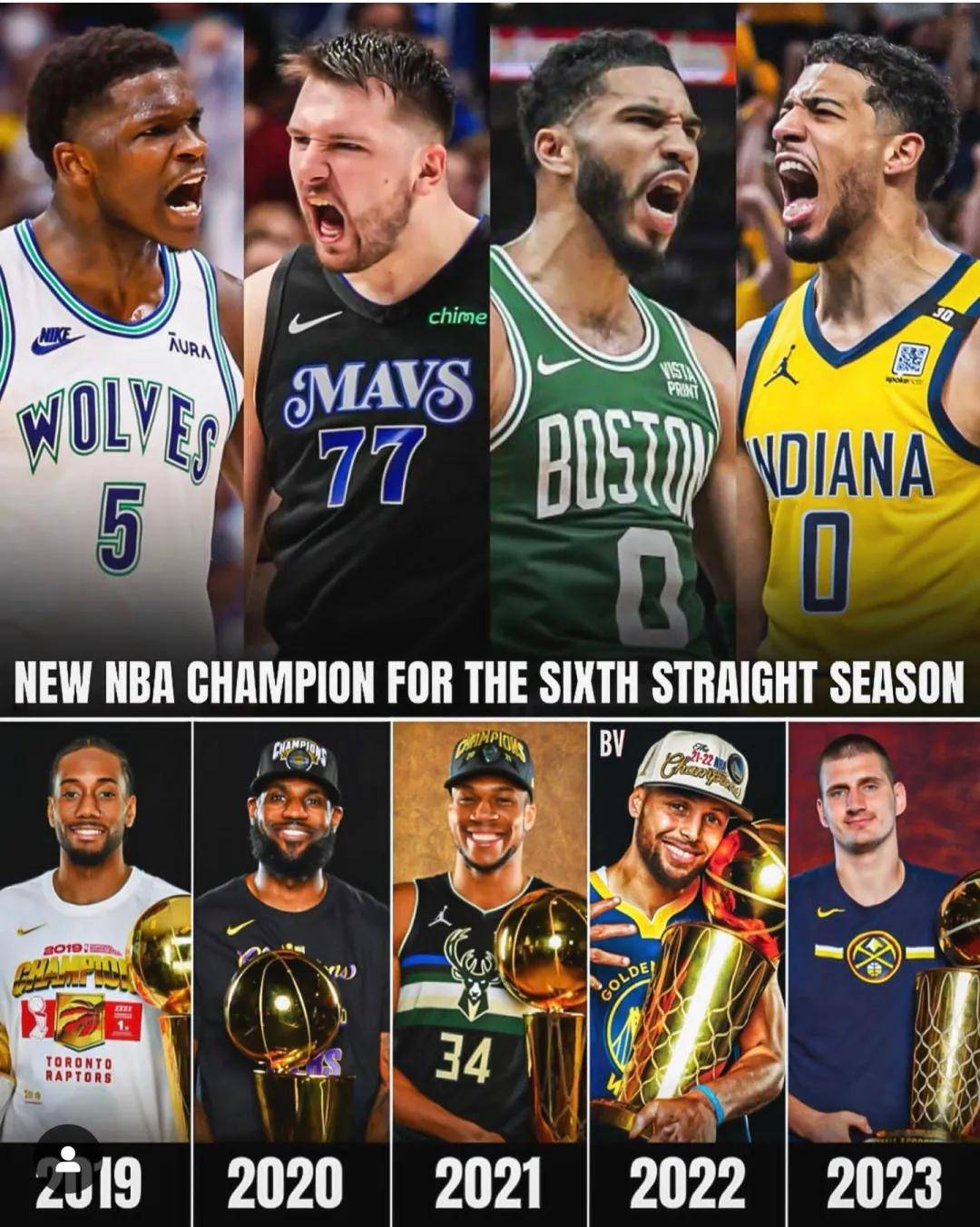 绿凯挺像勇士,依靠对手大规模伤病和不对称级别的优势阵容