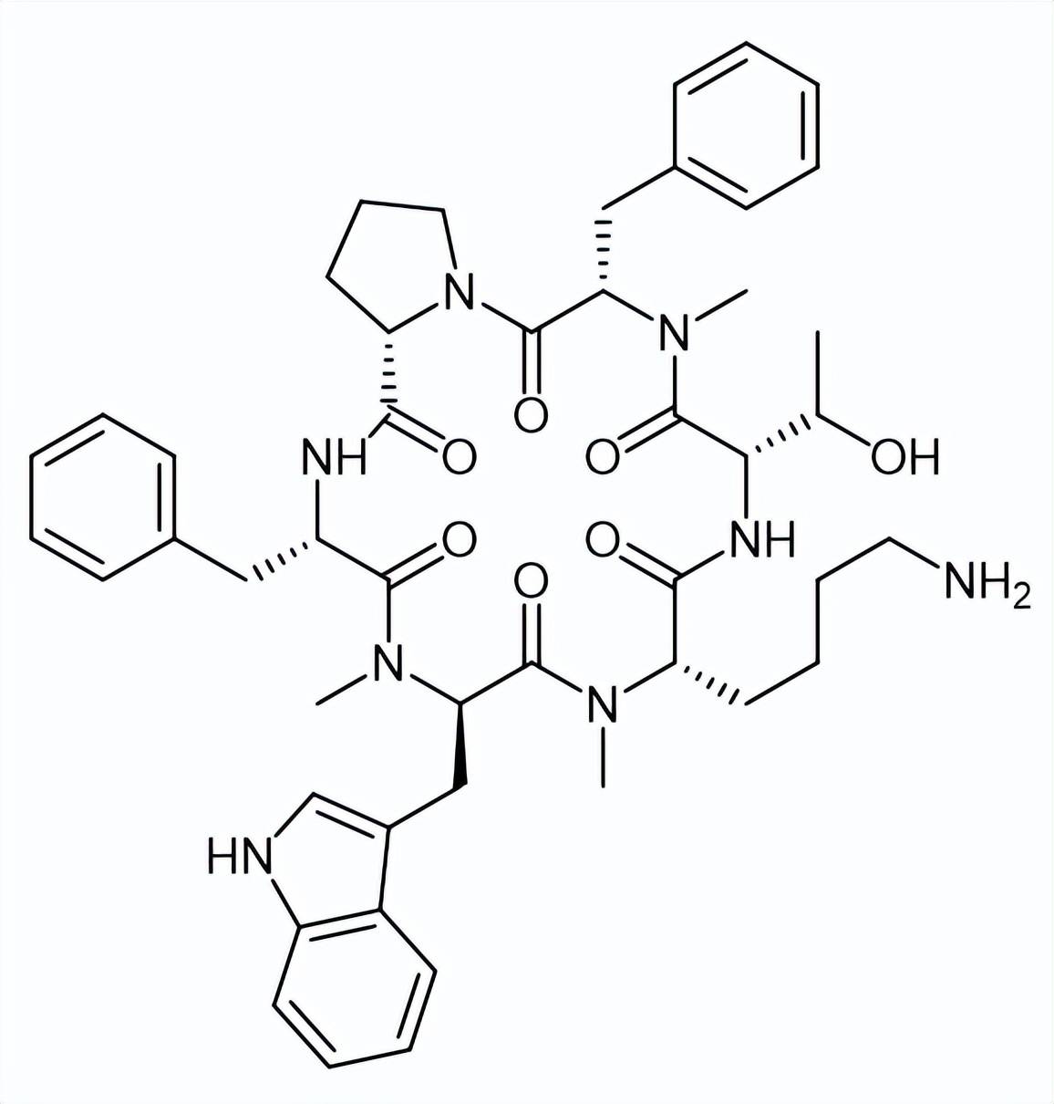 三-n-甲基化veber-hirschmann肽图2.