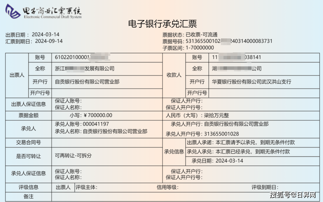 承兑汇票图片真实照片图片