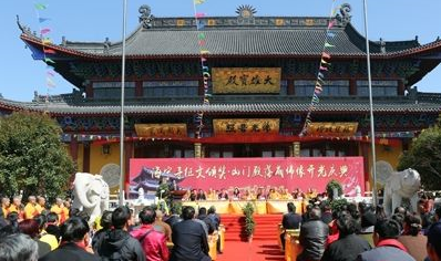 百岁高僧妙安长老,率合肥开福寺,明教寺,月潭庵,莲花庵,宝莲寺常住