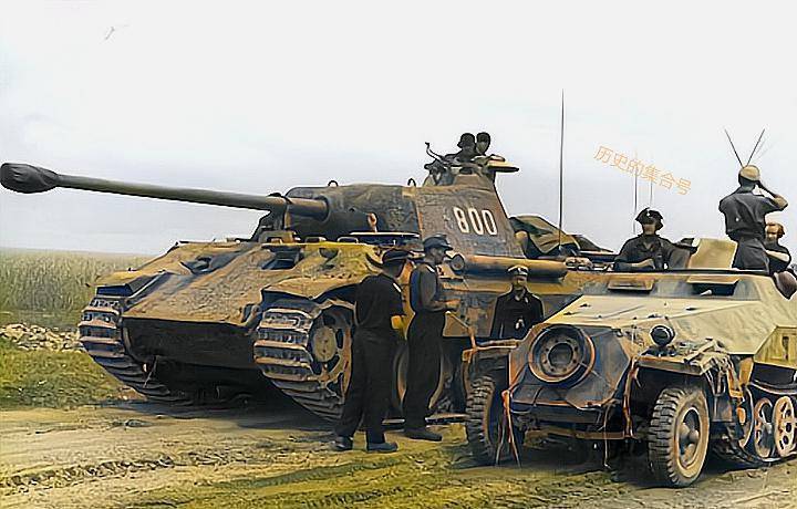 二战德国豹式旧影,一款让苏联人爱不释手的德国坦克,军迷的最爱