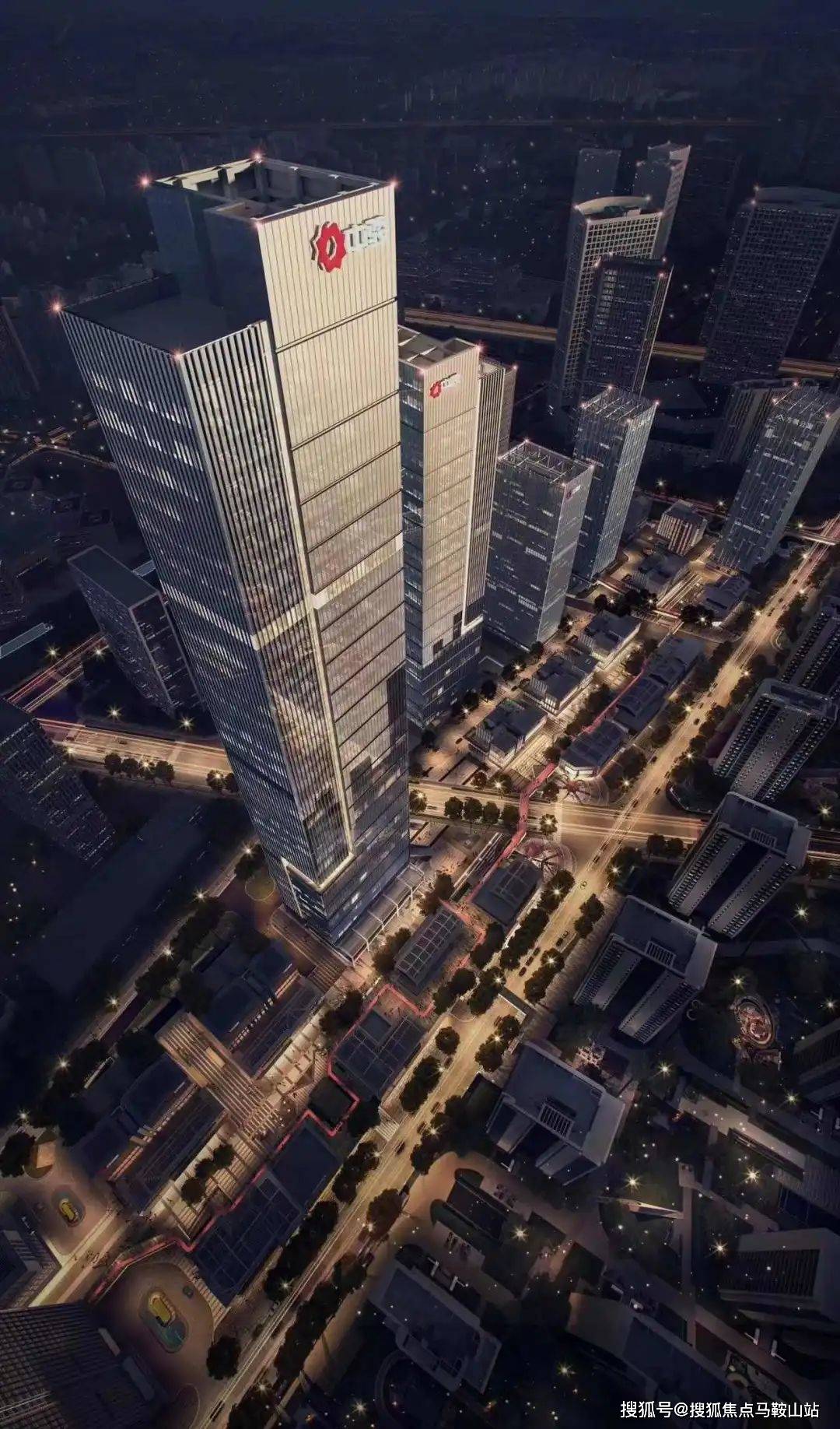 为此,中骏规划了7座超高层商务办公,120—190米的超高层建筑一线排开