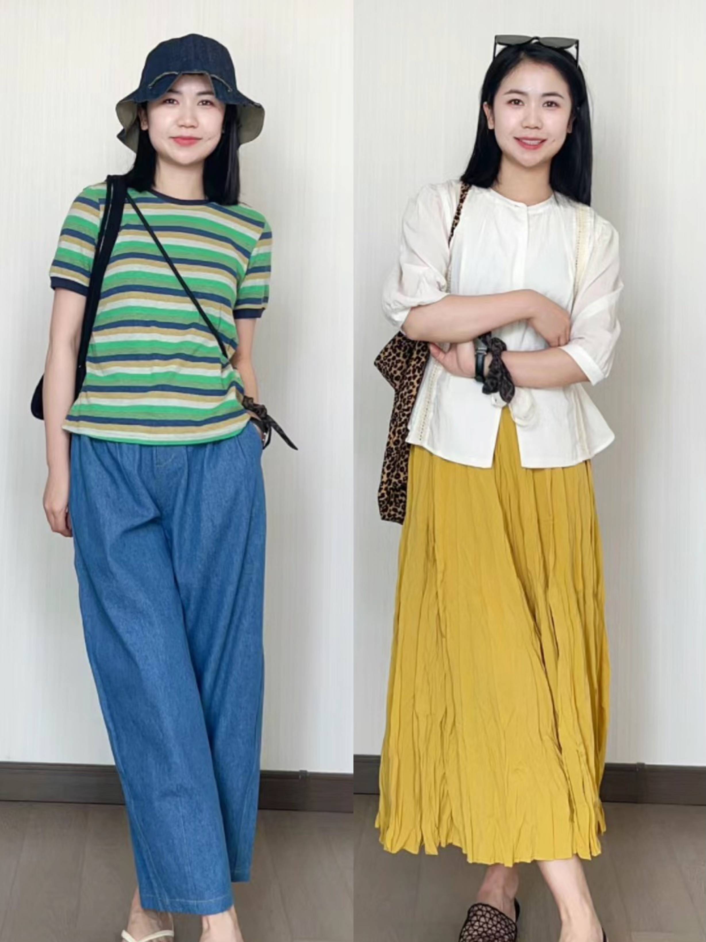 小个子快来抄作业,清爽利落又显高的夏日穿搭,直接照搬就对了!