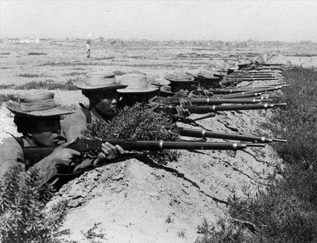 实拍慈禧统治下的清朝军队真实面貌:武器装备精良_清军_训练_德国