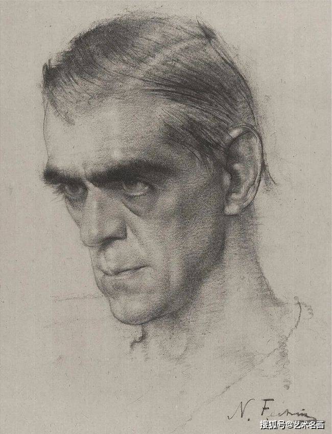 线条与明暗的舞蹈:尼古拉·费欣素描作品