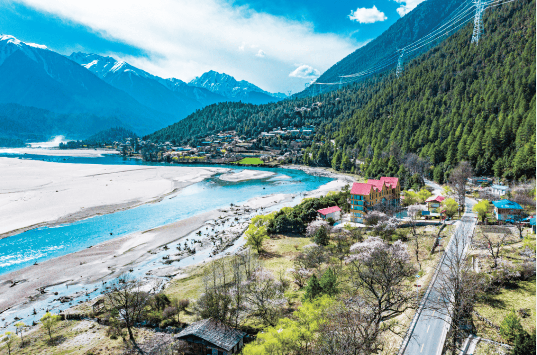 大桃花谷最具规模的桃花盛开地之一这里是林芝最为壮丽附近的地带全长
