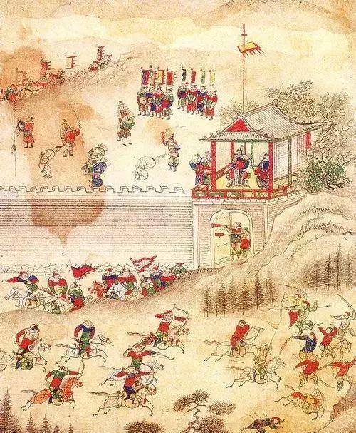 进攻沈阳城,守军主将带亲兵擅自出城迎击,满军设计包围斩杀总兵贺世贤