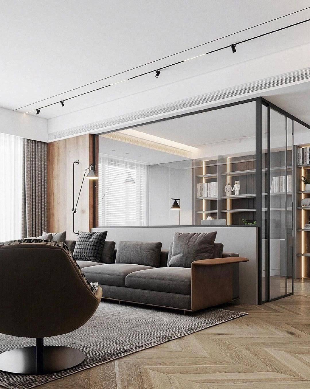 20款客厅书房一体的设计大集合,赶紧收藏起来!