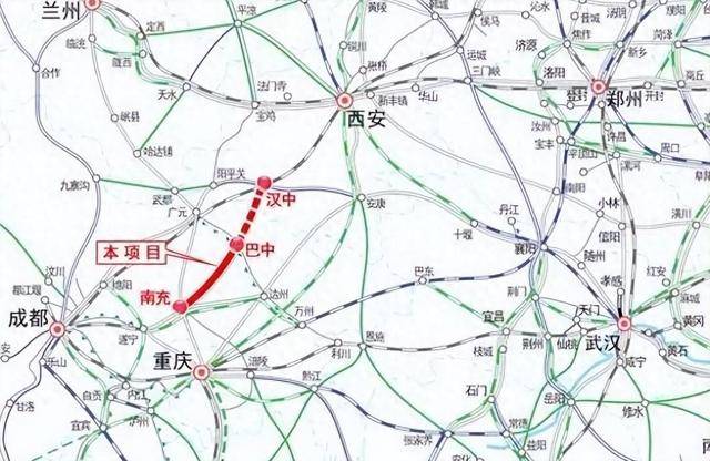 汉巴南高铁最新线路图图片