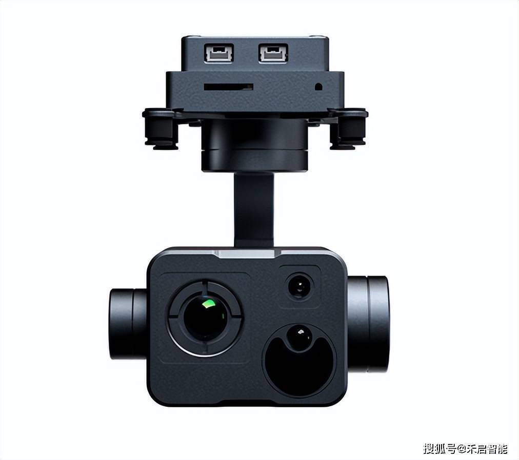 禾启智能g640三光云台相机高度集成热成像,可见光相机及激光测 距仪