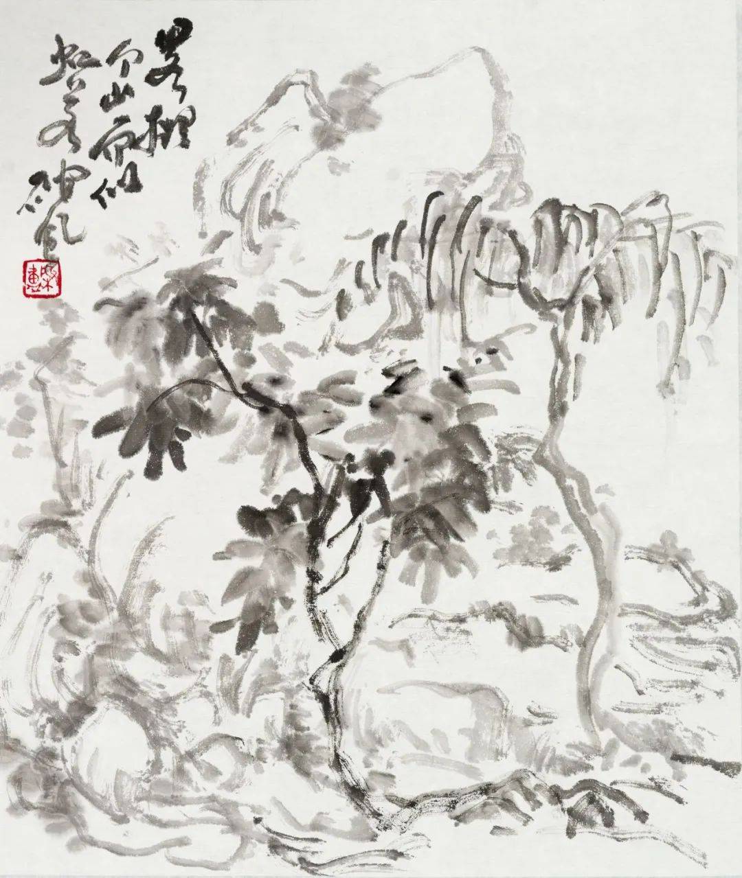 《拟云林山水》《山君》《松石》《幽径》《指天石》《古柏》《萱草》