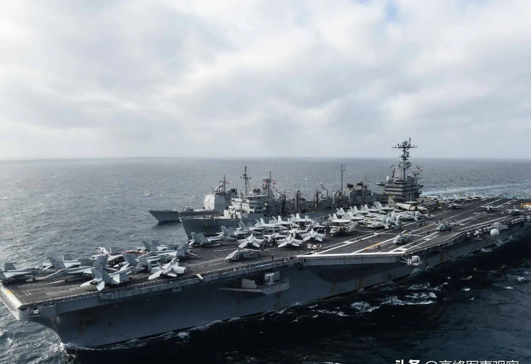 "艾森豪威尔号"与意航母联手,展示实力意在重返也门海域