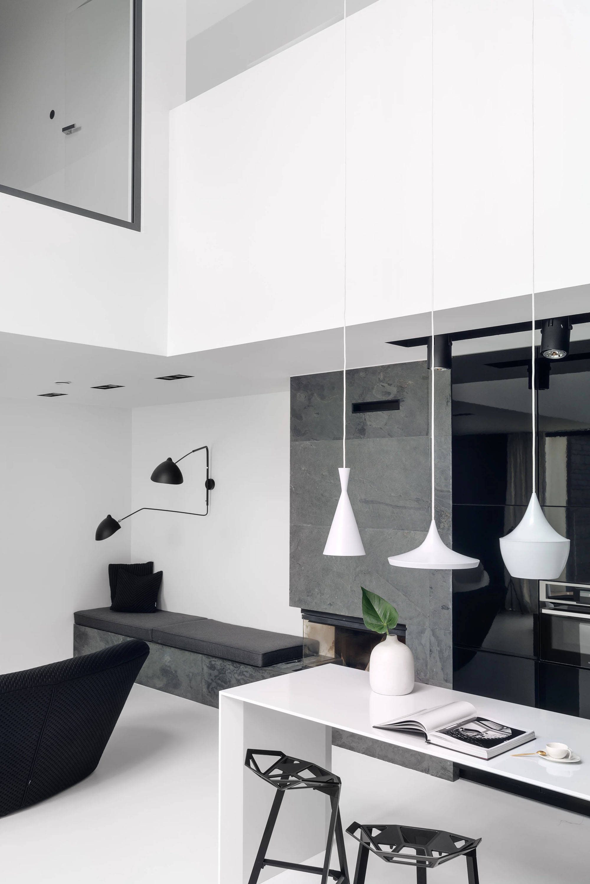 波兰黑白灰极简美学别墅