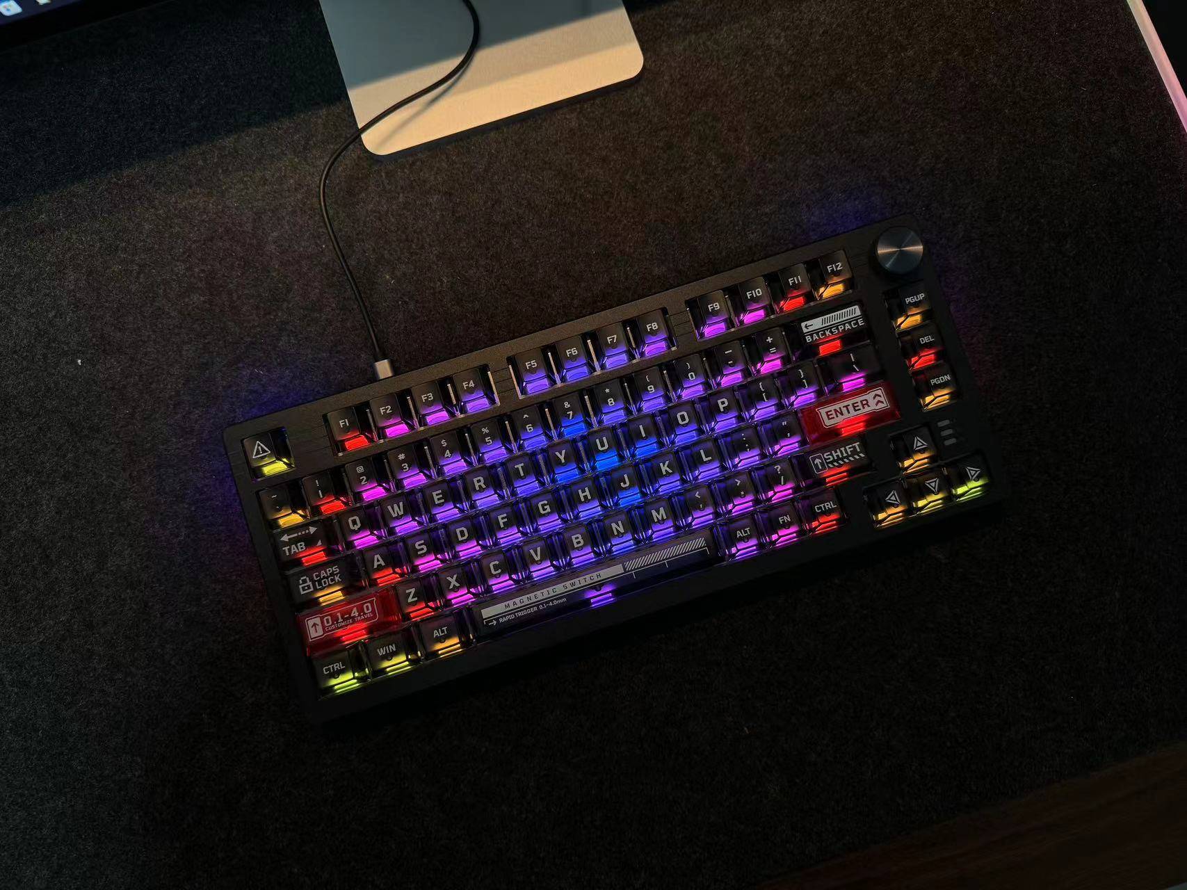 达尔优EK75RT磁轴机械键盘，颜值与功能完美融合，是你下一个桌搭利器！ 