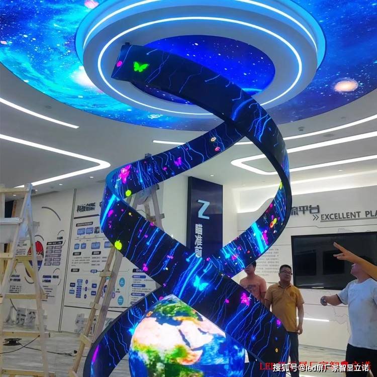 安装创意定制led显示屏譬如飘带屏时需要注意什么?