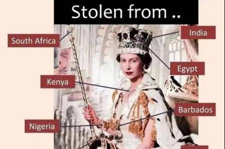 英国女王珠宝来源示意图伴随着英国女王伊丽莎白二世的离世,英国王室