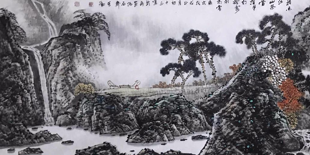 著名画家吕建文先生作品欣赏_山水_中国美协_艺术