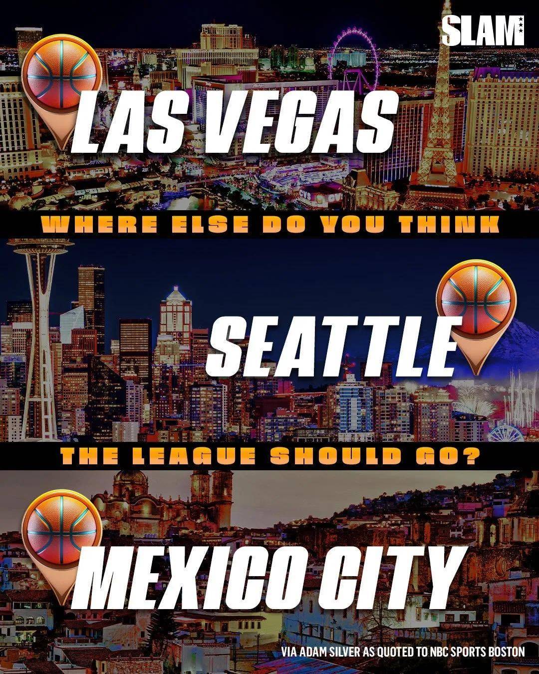 nba将新增3支球队!杜兰特终于能等回老东家