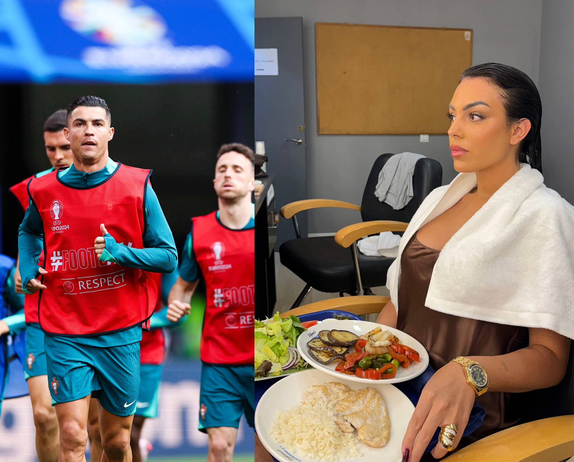 这是c罗的第六次欧洲杯,是一项新纪录,也很可能成为c罗的最后一届欧洲