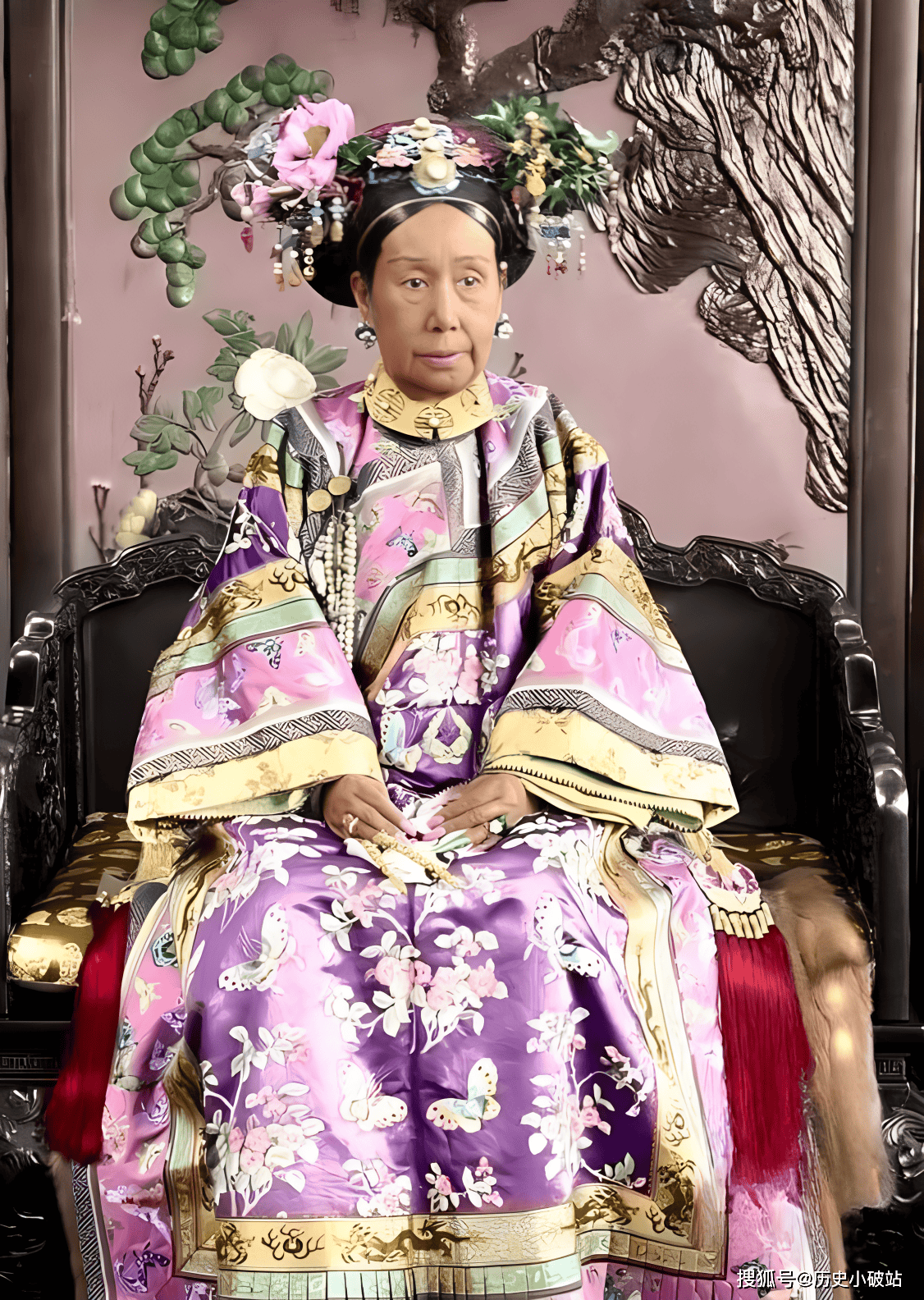 清末皇后三人行:慈禧,隆裕,婉容的彩色老照片集_清朝_溥仪_静芬