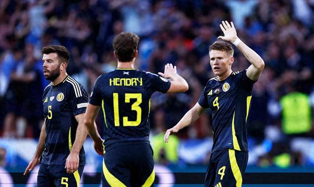 苏格兰苦战瑞士,麦克托米奈闪耀,两前锋构成威胁