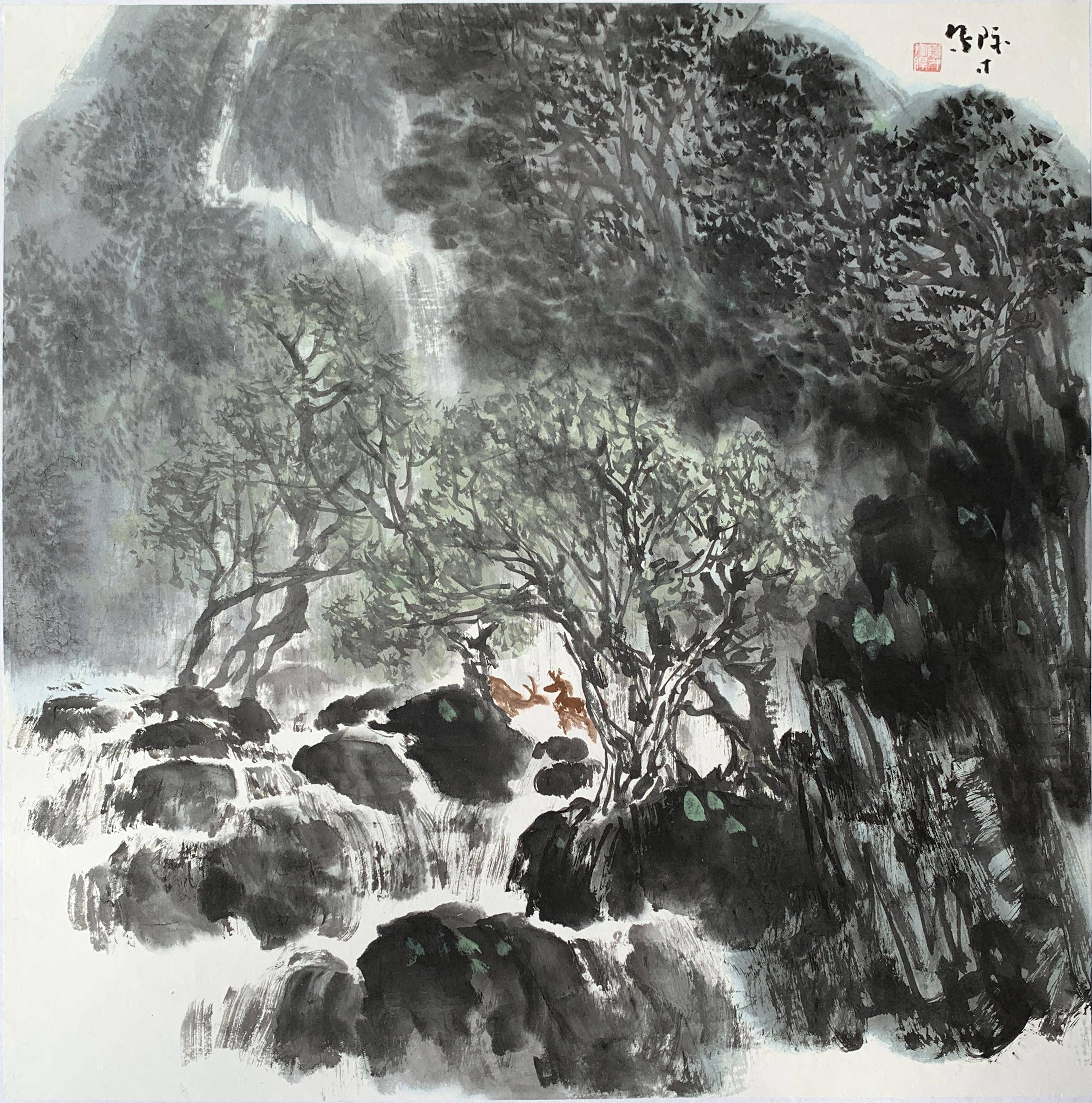 张际才的现代写意山水画之所以容易与观众产生