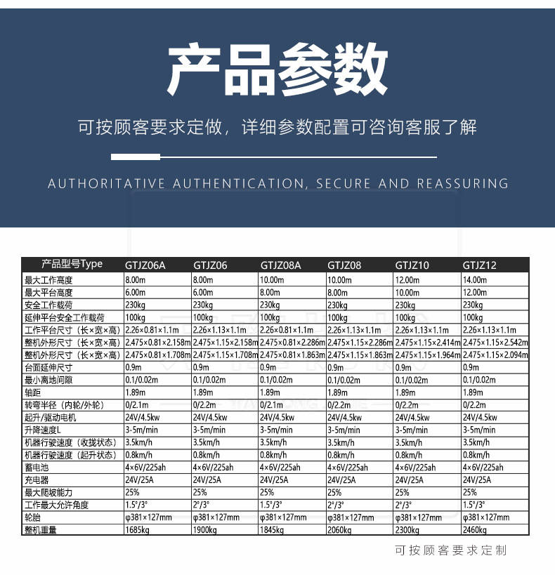 全自行走式升降机 室外维修高空作业登高车 自行走剪叉式升降平台